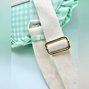 Stoney Clover Lane Mint Chip Green Heart Backpack Gingham Disney Work Bag Stoney Clover Lane Mint Chip Green Heart Backpack Gingham  main image 4